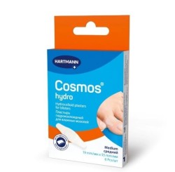 Лейкопластырь Cosmos гидро актив гидроколлоидный на влажную мозоль на палец р. 19ммх55мм 6 шт.
